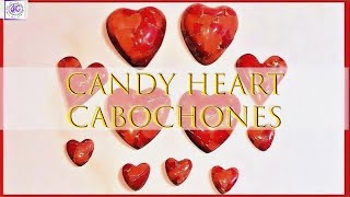 Simple Heart Cabochons  Polymer Clay Tutorial  Jewelry Making for Beginners [upl. by Ttelrahc]