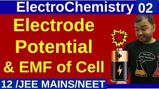 ElectroChemistry 02  Electrode Potential and EMF Of Cell  Basics JEE MAINSNEET [upl. by Jareb]