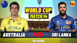 Live AUS Vs SL ICC World Cup 2023  Live Match Centre  Australia Vs Sri Lanka  1st Innings [upl. by Htrow]