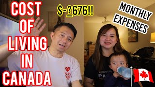 COST OF LIVING IN CANADA  MONTHLY EXPENSES INTERNATIONAL STUDENT  BUHAY CANADA VLOG43 [upl. by Idnod]