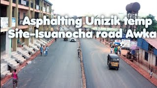 Asphalting Unizik junction to Isuanocha road Awka [upl. by Sikleb749]