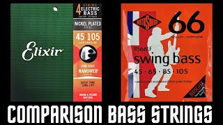 Elixir vs Rotosound Bass Strings Comparison [upl. by Aidil354]