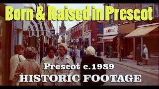 HISTORIC FOOTAGE  Prescot  Lancashire  c1989 [upl. by Grindle779]