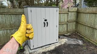 How To Build A Lifetime Vertical Storage Shed [upl. by Drawoh]