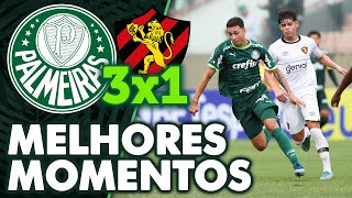 PALMEIRAS 3 X 1 SPORT  MELHORES MOMENTOS  SEGUNDA FASE  COPINHA 2024 [upl. by Zaccaria]