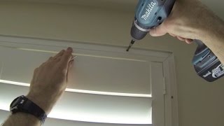 How to install or fit a Deco frame shutter onto the wall [upl. by Otaner]