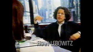 Fran Lebowitz interview Fashion TV [upl. by Notreve]