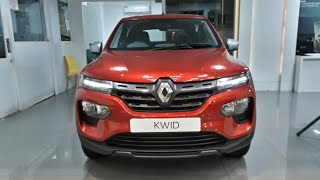 Renault Kwid Facelift  AMT  Fiery Red  Exterior And Interior  Walk Around [upl. by Clair]