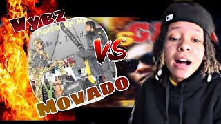 VYBZ KARTEL VS MOVADO LIVE  REACTION [upl. by Philina8]