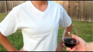 Neverwet TShirt Wine Test [upl. by Dibru562]