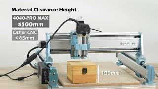 Genmitsu 4040PRO MAX CNC Router Machine Enhanced XZ Axis Ultimate Crafting Power [upl. by Addam]