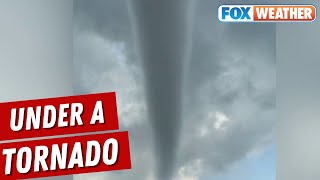 DIRECTLY OVERHEAD Kansas Man Captured Westmoreland Tornado As It Was Overhead [upl. by Clea829]