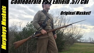 Shooting An Original 1853 Enfield Rifle Musket [upl. by Elagiba425]