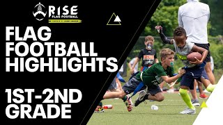 INSANE UNDER ARMOUR Rise Flag Football Highlights 1st  2nd grade [upl. by Adnor8]