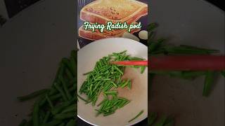 Radish pod frying Bhaji so so so yummy 😋shortsfood [upl. by Auqinihs]