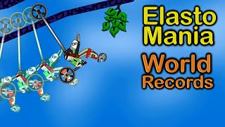 Elasto Mania Done Quick 2023 ALL WORLD RECORDS [upl. by Ogg]