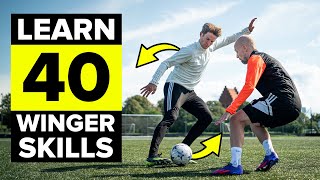 Learn 40 winger skills to beat defenders [upl. by Lleinad]