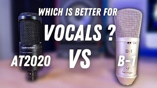 AudioTechnica AT2020 vs Behringer B1  For vocals [upl. by Aimak]