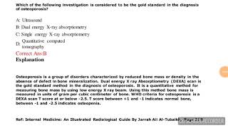 Questions based on Osteoporosis MCQs [upl. by Mahoney]