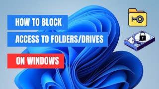 How To Restrict Folder and Drive Access in Windows 1110 [upl. by Amek]