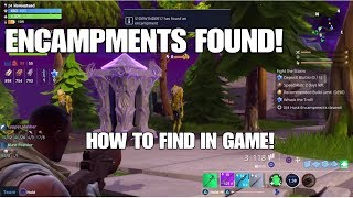 Find Encampments  Fortnite [upl. by Nivalc672]