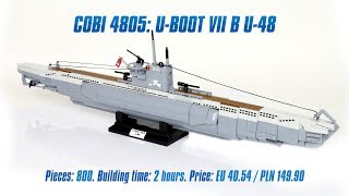 COBI 4805 Uboot VII B U48 review amp speed build [upl. by Yetti]