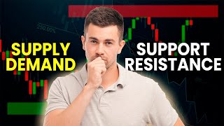 The Main DIFFERENCE Between SUPPORT amp RESISTANCE and SUPPLY amp DEMAND Zones Explained [upl. by Llewen]