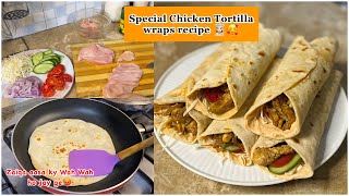 Special Spicy amp Juicy Chicken Tortilla Wrap Recipe🥰 [upl. by Ignatzia42]