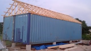 Container Home Build in pictures Part 1 [upl. by Ajiat]