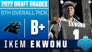 Panthers add BIG TIME tackle Ikem Ekwonu with No 6 pick  2022 NFL Draft Grades [upl. by Anauq85]