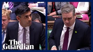 Rishi Sunak and Keir Starmer clash over Boris Johnsons honours list at PMQs [upl. by Joerg]