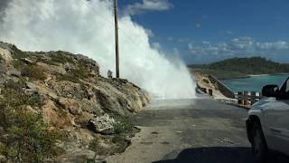 GLASS WINDOW BRIDGE ELEUTHERA BAHAMAS  MAN SWEPT OFF ROCKS [upl. by Binetta248]