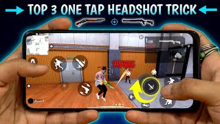 Fastest One Tap Headshot Trick Handcam  Secret  New Headshot Trick Free Fire quot [upl. by Suirauqram]