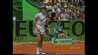 Gabriela Sabatini v Monica Seles Rome 1992 pt1 [upl. by Romaine233]