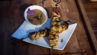 Folge19  Hähnchen Satay Spieße vom Grill Deutsches BBQ und GrillRezept [upl. by Khai]