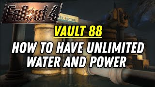 Vault 88 tips  HOW to use the Water Pump and the Power Reactor  Guide   FALLOUT 4 [upl. by Oconnor]