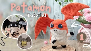 Tutorial Amigurumi  Patamon Digimon Parte 1 [upl. by Cleodal]