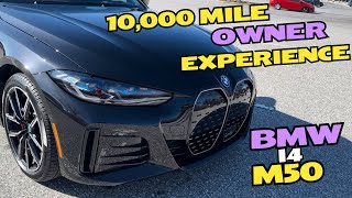 2024 BMW i4 M50 HONEST Ownership Review  10000 Mile Pros and Cons of EV Driving Experience [upl. by Aioj]