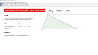 L’equivalenza fra triangolo e parallelogramma [upl. by Hgielyk]