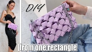 DIY FANCY CLUTCH FROM ONE PIECE OF FABRIC ❤️️ How to Make Smocking Purse Bag Easy  GIRL CRAFT [upl. by Sidoeht]