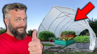 How To Build A 16x50 Greenhouse In 8 Hours [upl. by Arley259]