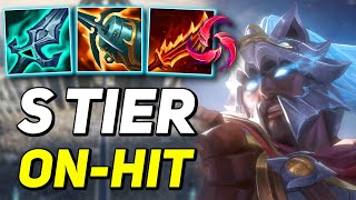 Hail Of Blades OnHit Pantheon is S Tier Troll Build INSANE DAMAGE [upl. by Nirtak]