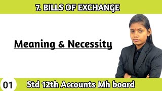 Class 12 chapter 7 Bills Of Exchange account Lecture 1 basic concept [upl. by Eleanore728]