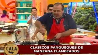 Súper panqueques de manzana flambeados para despedir el año con delicias ricas [upl. by Wildon829]