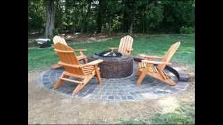 Small Patio amp Fire Pit Landscape Construction  Hanover Pa 17331 [upl. by Aroved]