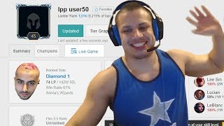 TYLER1 HE DEMOTED TO DIAMOND 1 [upl. by Sinegold42]