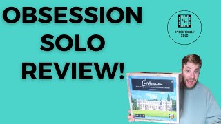 Obsession Board Game  Solo Review [upl. by Hatnamas807]