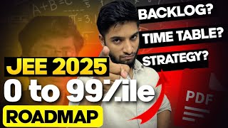 JEE 2025  Complete roadmap to score 0 to 99ile🔥 [upl. by Euqinue]