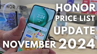 HONOR SMARTPHONE AND PAD PRICE LIST UPDATE NOVEMBER 2024  Honor X7  Honor 200 Series  Pad Series [upl. by Doelling]