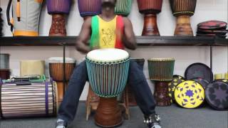 Drumskull Drums amp Babara Bangoura  Ivory Coast Iroko Djembe [upl. by Spohr84]